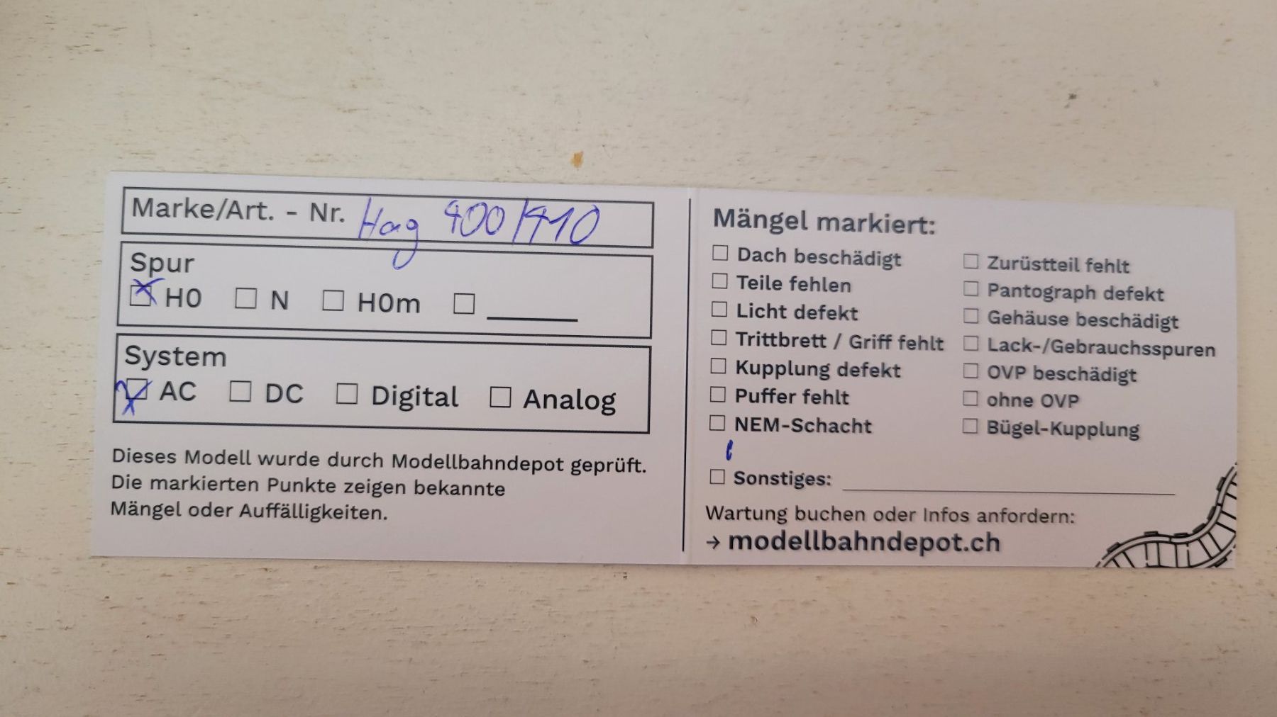 Hag Trains électriques: HAG 4er Set Spur H0 SBB Einheitswagen – D'occasion à Büsserach par ModellbahnDepot 6