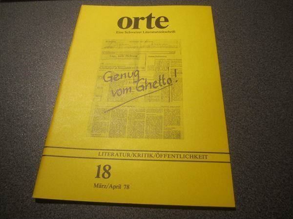 Zeitschriften & Magazine: Orte Schweizer Literaturzeitschrift 18 – Gebraucht aus Zürich von Motzkuh