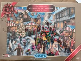 OVP, 1000 Puzzle Gibsons, Wrapped Up for Christmas, M. Corti