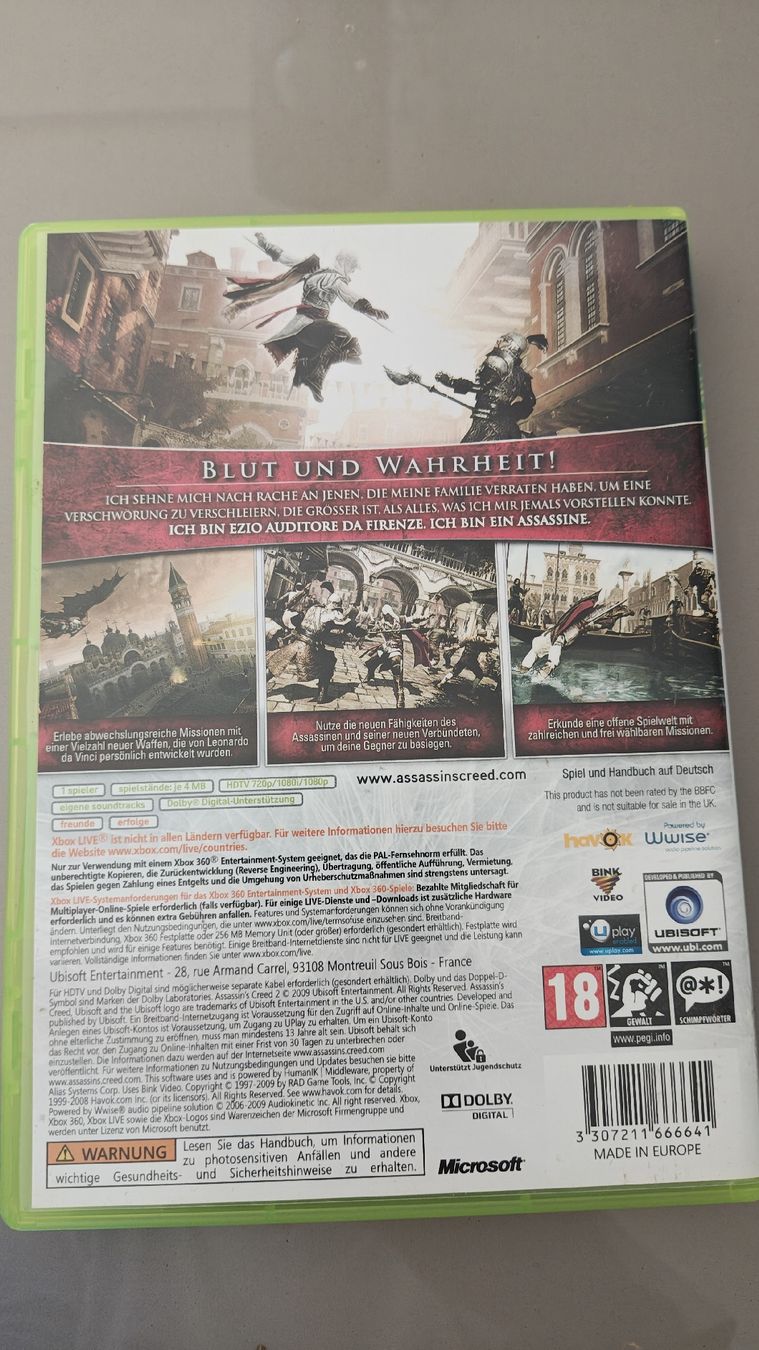 Giochi: Assassin's Creed II Xbox 360 – Usato da Montagnola venduto da mattbert86 1