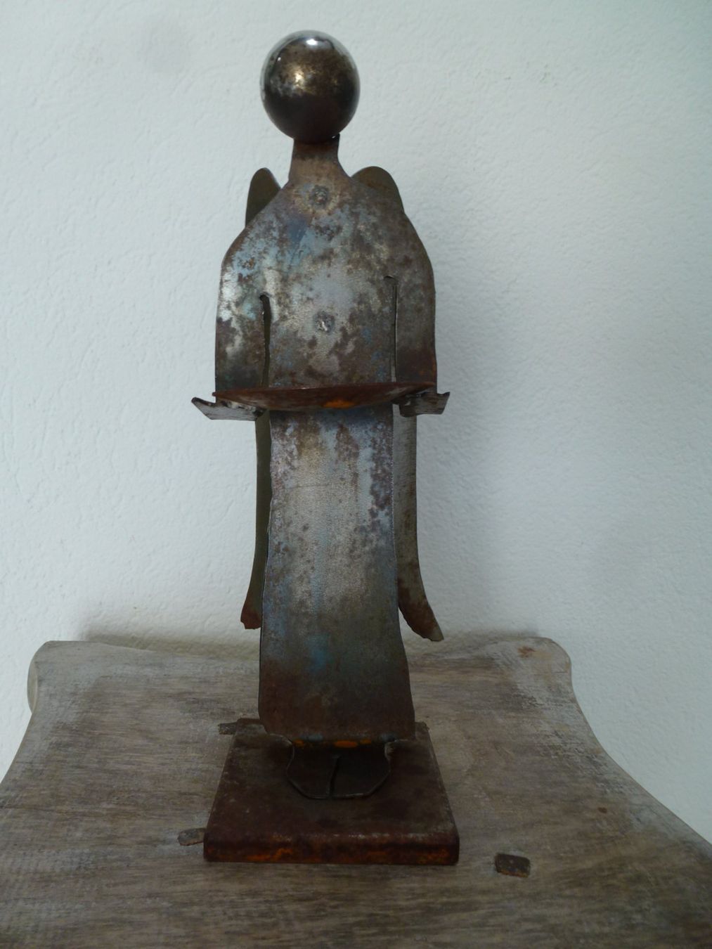 Skulpturen & Statuen: Vintage Eisenplastik Schweiz / Engel – Gebraucht aus Esslingen von FetteSchnecke