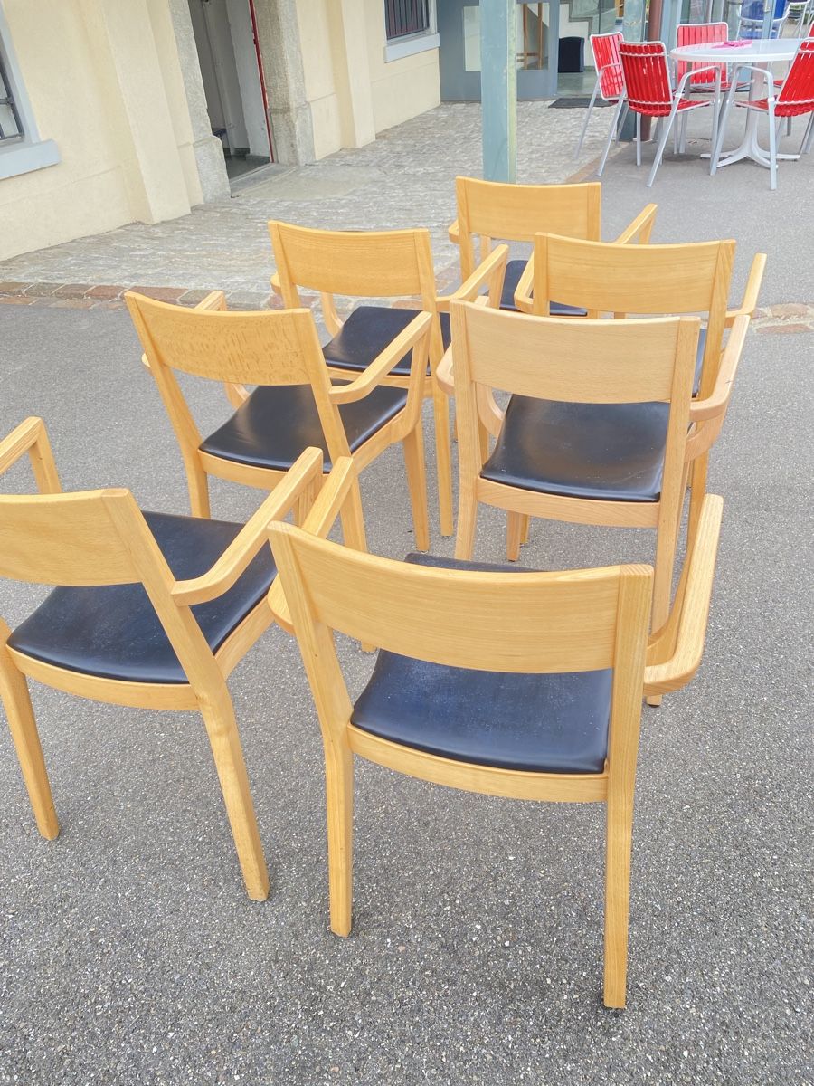 Horgen Glarus Chaises: Horgenglarus Miro  von Hannes Wettstein .7 . Stück – D'occasion à Rudolfstetten par Zeyno