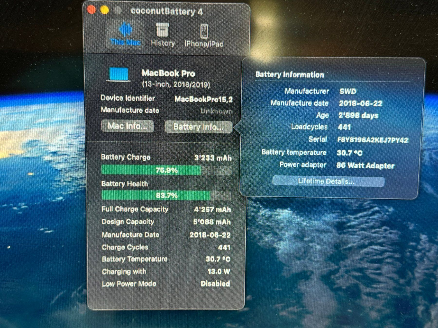 Apple Notebook: MacBook Pro  13 zoll 2018 – Difettoso da Au SG venduto da bah_6f5w 8