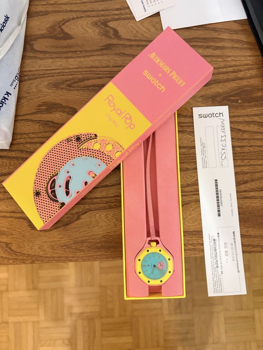 Swatch Orologi: Swatch x AP - Royal Pop - OTG Roz – Nuovo e nell'imballaggio originale da Carouge GE venduto da mvi_8xfx 1