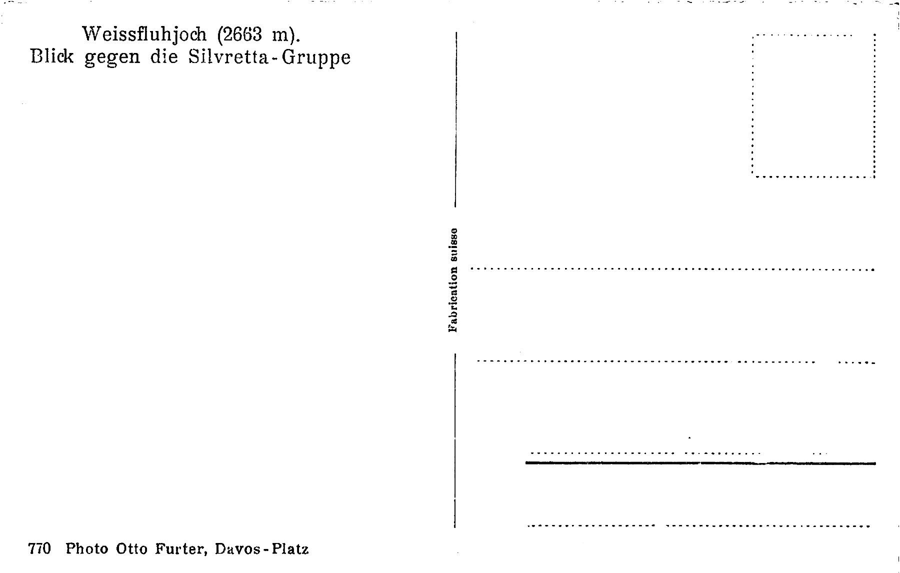 Cartoline postali: 2x Davos Weissfluh – Usato da Ottikon b.Kemptth. venduto da Neptun1974 3