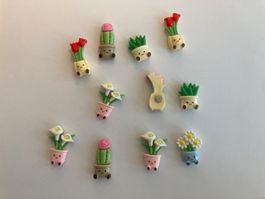 Kühlschrankmagnete 11er Set Pflanzenmotiv