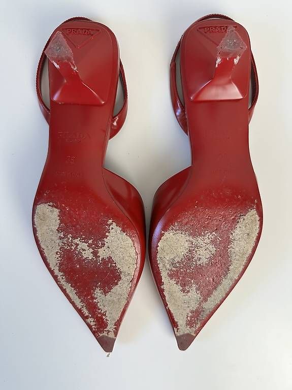 Scarpe da donna: Prada Slingback Heels rot, Gr. 38, Original, Statement Piece – Usato da Tenniken venduto da Gnade27 2