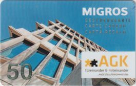 Migros Geschenkkarte  (Gebraucht leer)  AGK