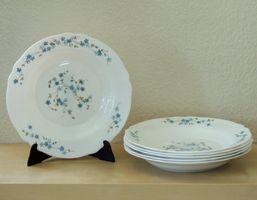 6 assiettes creuses modèle Véronica, Arcopal, vintage, 1970s