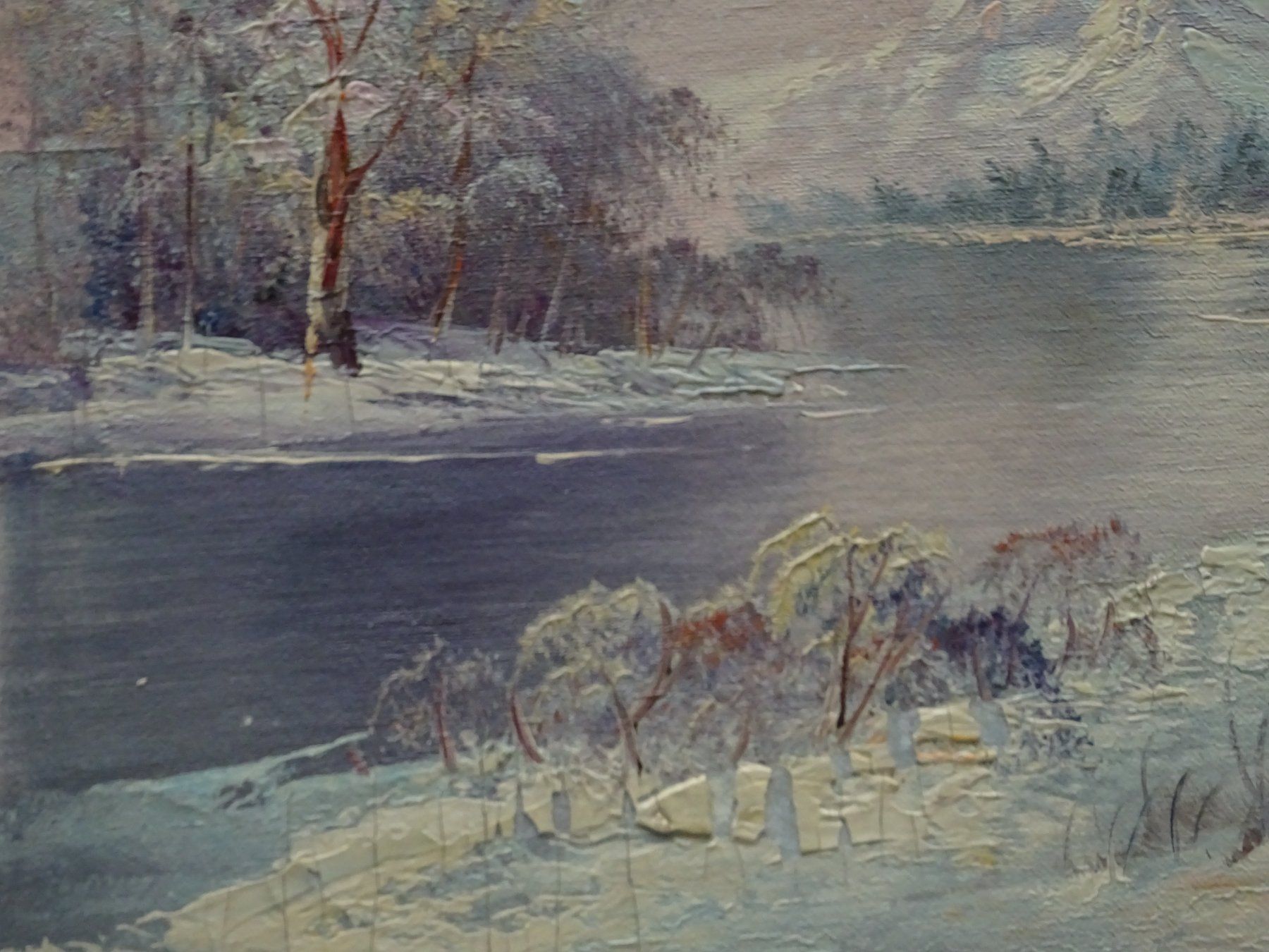 Dipinti: Vintage Landschaft Wald / Bob Ross - Style – Usato da Esslingen venduto da eintagammeer 2