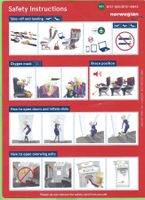 Norwegian, B737-800/B737-8Max, Safety Card, ,