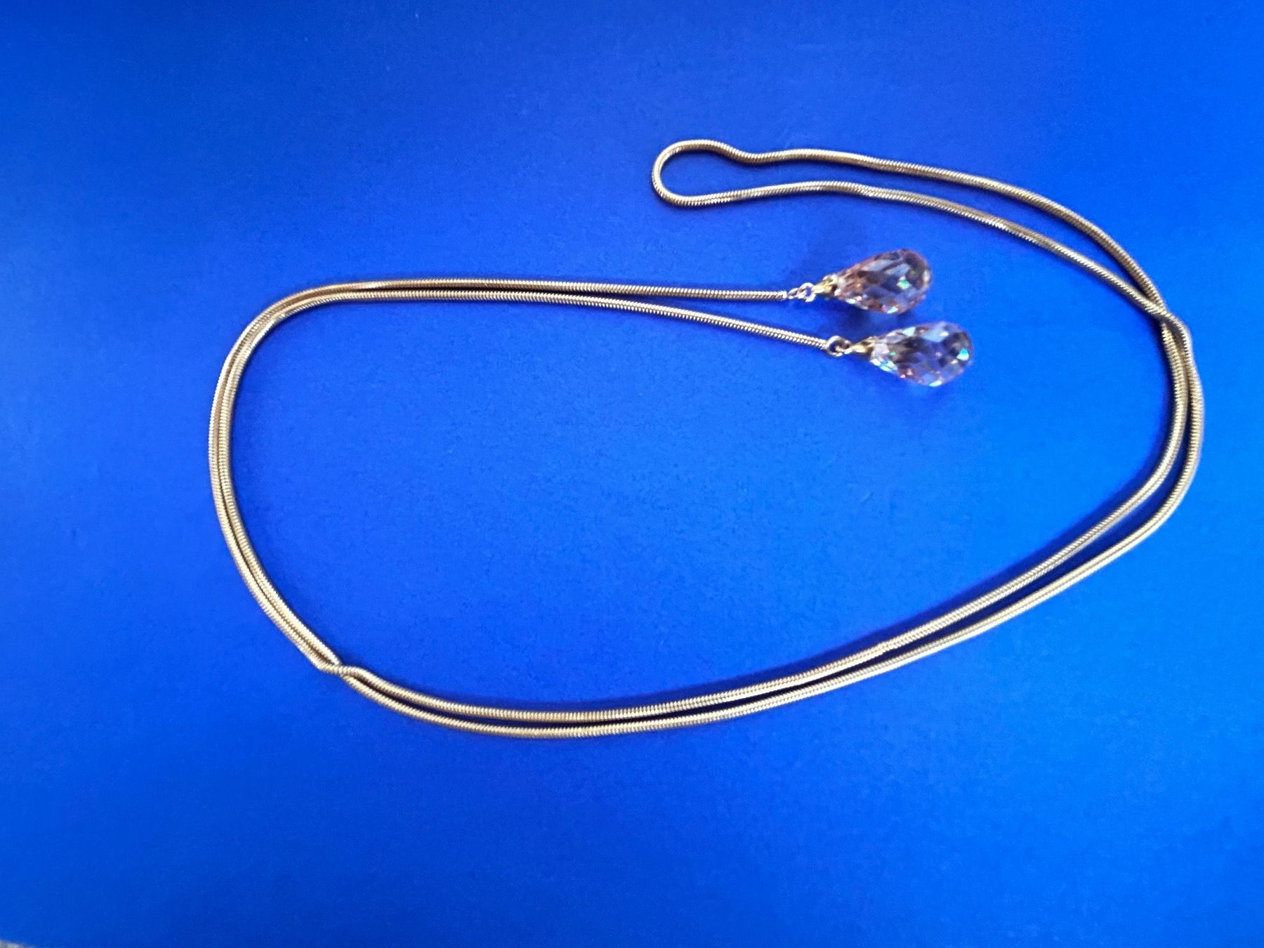 Ketten: Schlangenkette + 2 Tropfen (88cm) – Neu (gemäss Beschreibung) aus Laufen von Bellavitaboom 9