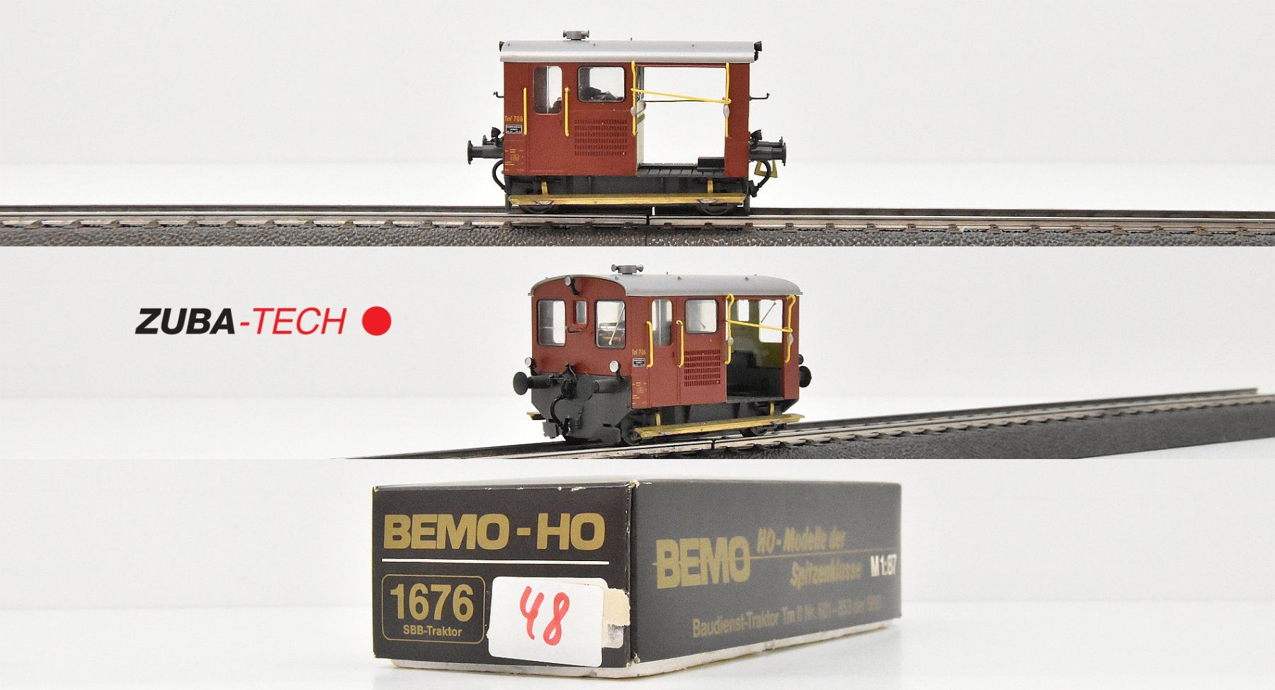 Bemo 1676 Rangiertraktor SBB Tm II H0 GS Analog mit OVP (Gebraucht) in ...