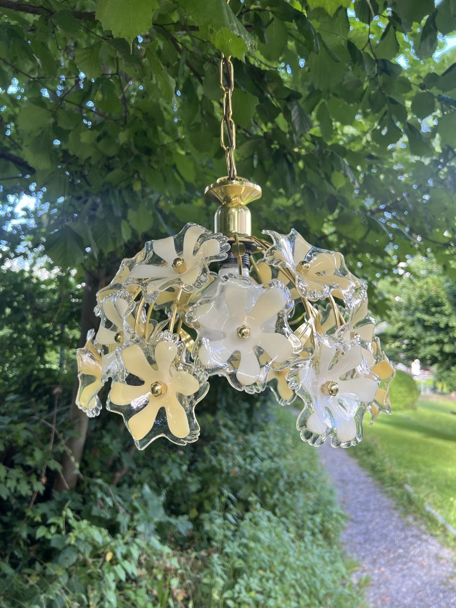Eglo Kronleuchter & Deckenlampen: Lampe EGLO Florale Blumen Messing-Hängeleuchte – Gebraucht aus Degersheim von melilalelahuh69 1