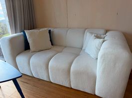 Neuwertiges Designer-Sofa NUVOLA 2-Sitzer, weiss (1 Jahr)