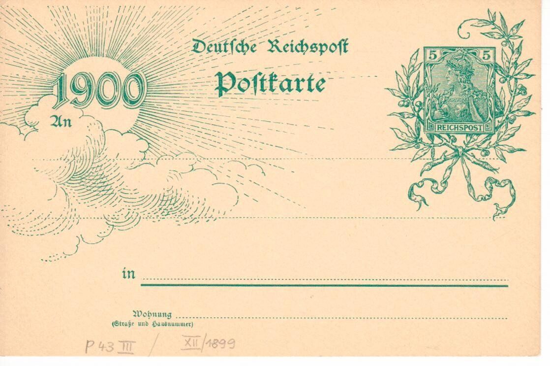 Tous les timbres: PK, deutsche Reichspost 1900 – D'occasion à Wolhusen par Curver9