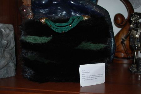 Sac à main en vison véritable neuf