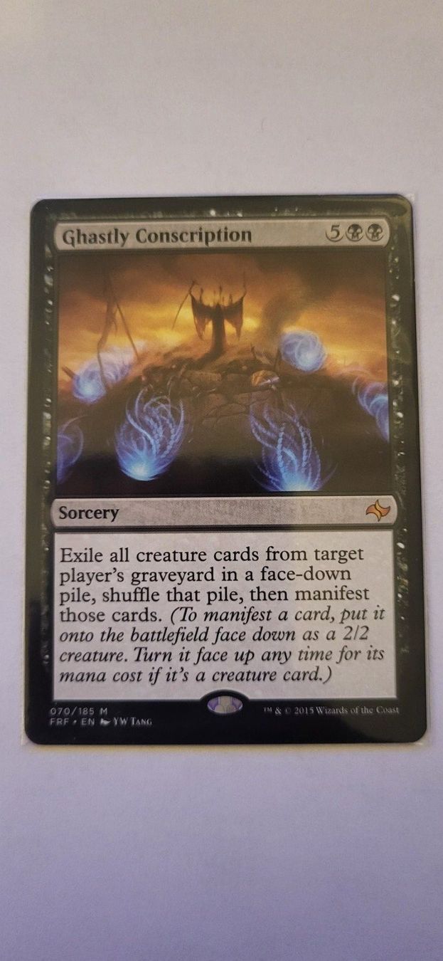 Magic The Gathering Carte collezionabili: MTG - Ghastly Conscription – Usato da Münsingen venduto da Heroism2010