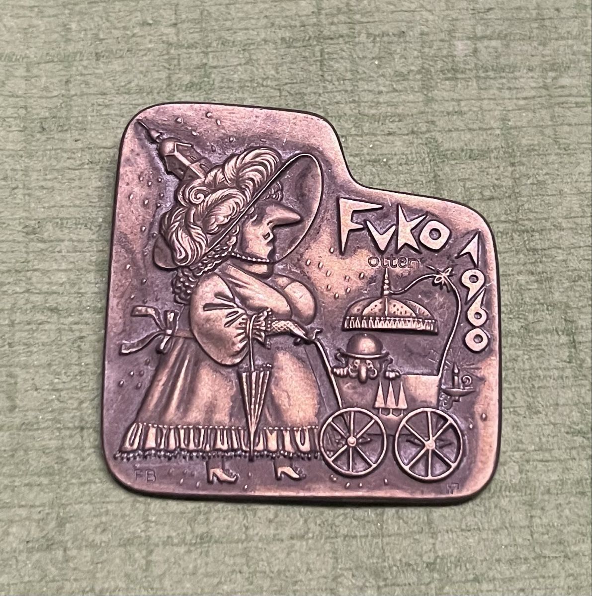Placchette & Badge: FUKO Fasnachtsplakette 1960 – Usato da Itingen venduto da Bebbi6569