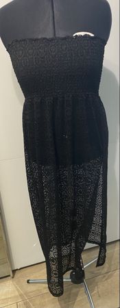 Damen Kleid schwarz Spitze Grösse 42/44 neuwertig