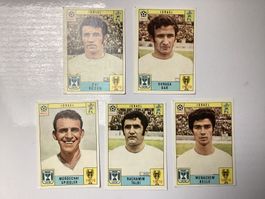 5 x Panini Fussball Sammelbilder "MEXICO 70“ sehr gut RAR!!