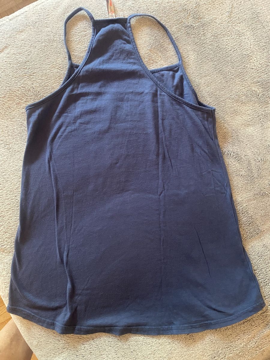 Top: Tank Top blau mit Druck Gr S – Usato da Schönenberg ZH venduto da Pfupfli1 3