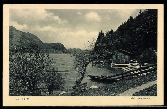 Cartes postales: AK Lungern, Am Lungernsee – D'occasion à Berlin par bartko-reher