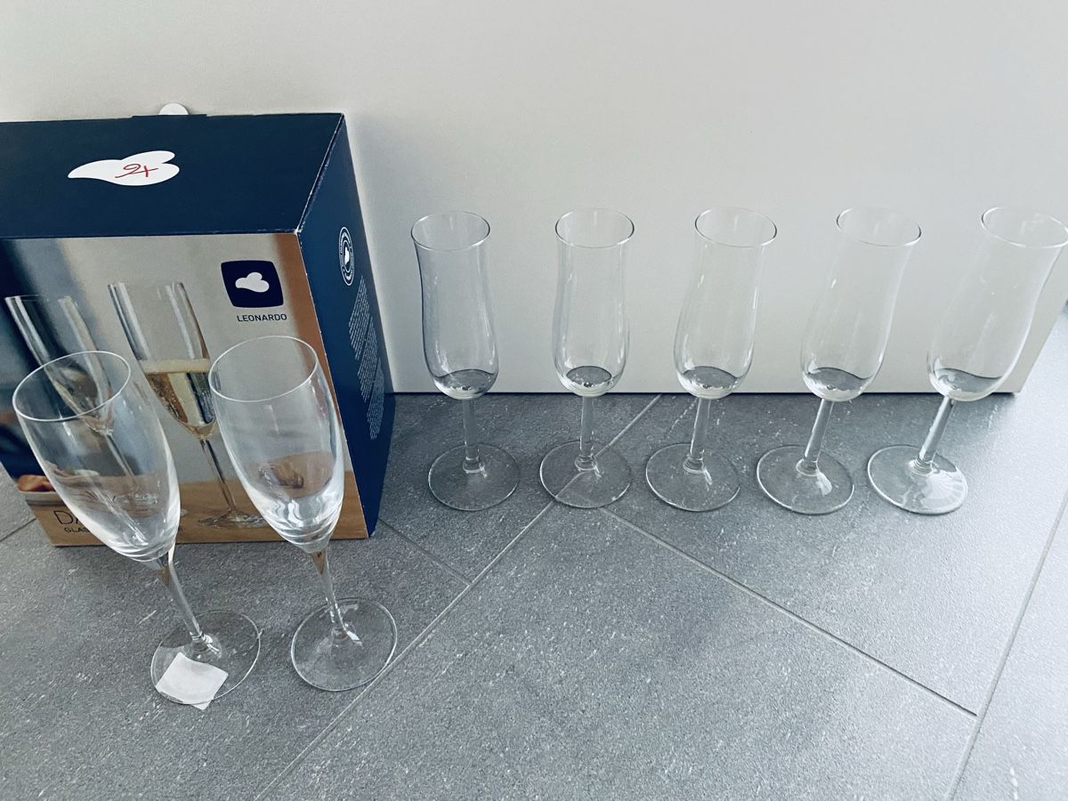 Bicchieri: Champagnergläser 7 Stück – Usato da Malters venduto da Kuettel1