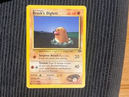 Pokemon Brock‘s Diglett Non Holo Gym Heroes/Challenge