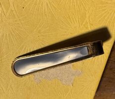 Vintage Krawattenklammer Goldfarben mit edlem blauem Perlmut