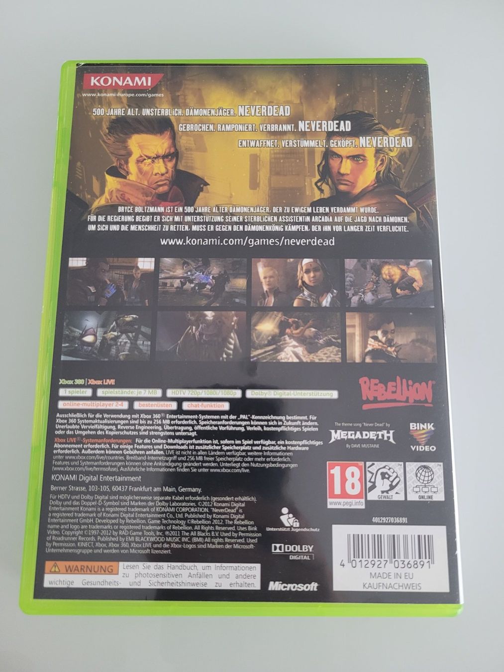 Spiele: Never Dead (XBox 360) – Gebraucht aus Uezwil von -Retrogames- 2