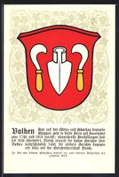 Volken, Wappen auf Weintrauben-Ornamente