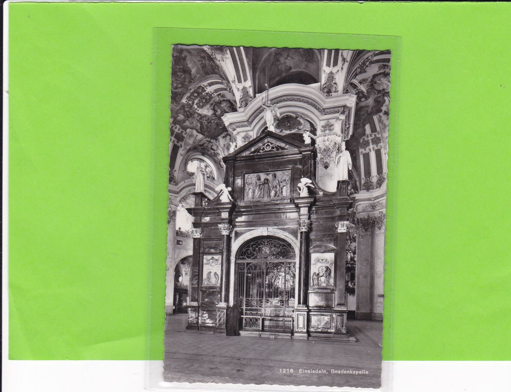 Cartoline postali: Einsiedeln, Gnadenkapelle – Usato da St. Peterzell venduto da neckertal