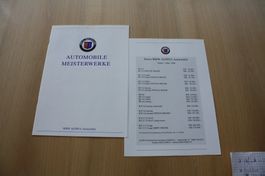 BMW Alpina Prospekt/Preisliste 3/1996