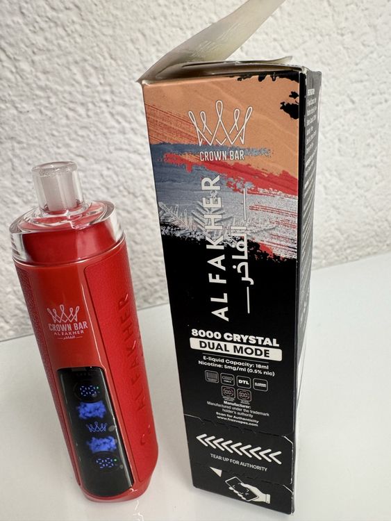 crown bar al fakher 8000 crystal Buy Al Fakhar Crown Bar Crystal 8000 Puffs Disposable Vape in Dubai main image 1