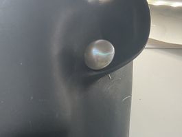 Ohrstecker mit sehr grossen grauen Perlen und Sterlingsilber