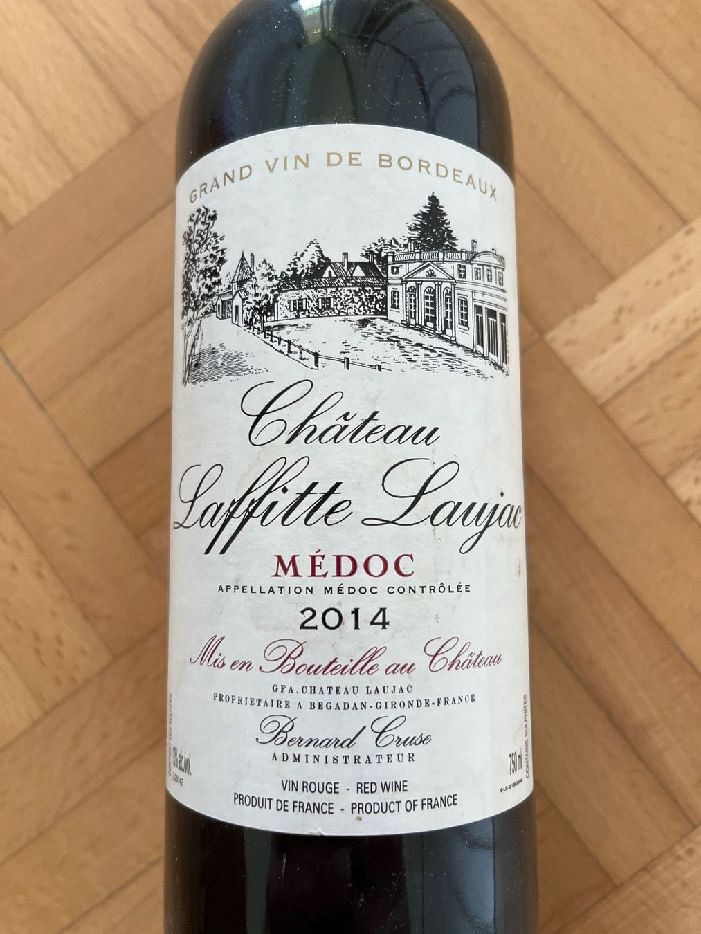 Vino: Château Laffitte Laujac 2014 – Nuovo e nell'imballaggio originale da Schaffhausen venduto da FJI1848 2