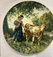 Sammlerteller Rudolf Koller Serie, 3 Teller, guter Zustand