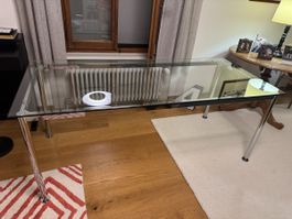 Table en verre 180x80cm