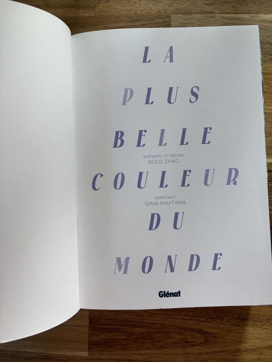 Fumetti: BD La plus belle couleur du monde GOLO ZHAO Glénat – Usato da Crissier venduto da Nouchki76 2