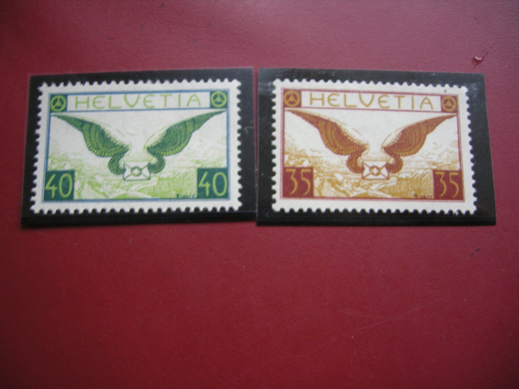 Tutti i francobolli: 1929, FLUGPOST DARSTELLUNGEN, POSTFRISCH/** – Usato da Rüti ZH venduto da jupi1945