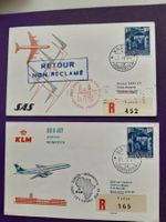 Erstflugbriefe (2) Vaduz- ZH-Monrovia und Genf Teheran 63/64