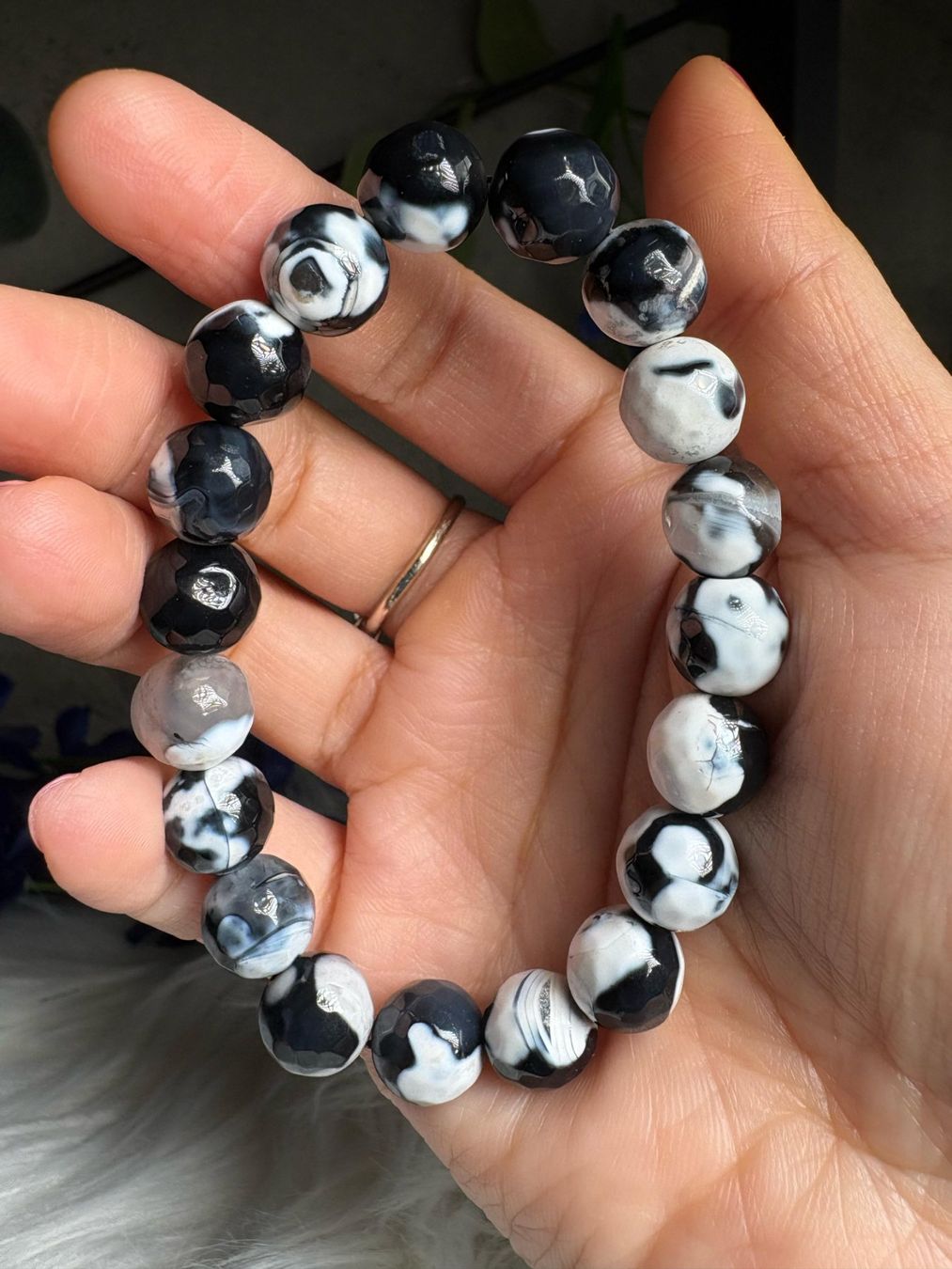 Minerali & Pietre curative: Orca-Achat-Armband – Nuovo e nell'imballaggio originale da Neuheim venduto da m.hald