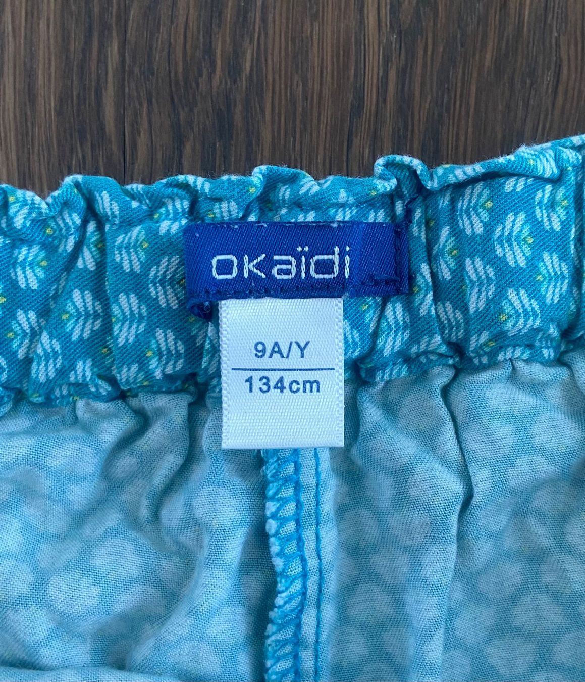 Okaidi Pantaloni: Sommerhose, Gr. 134, Okaidi, türkis – Usato da Au ZH venduto da cafisafr 3