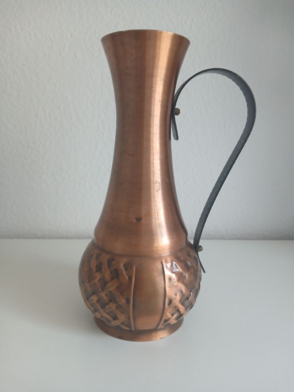 Vasi & Recipienti: Vintage Copper Vase with Handle and Pattern – Usato da Dübendorf venduto da rol_fm6d 1