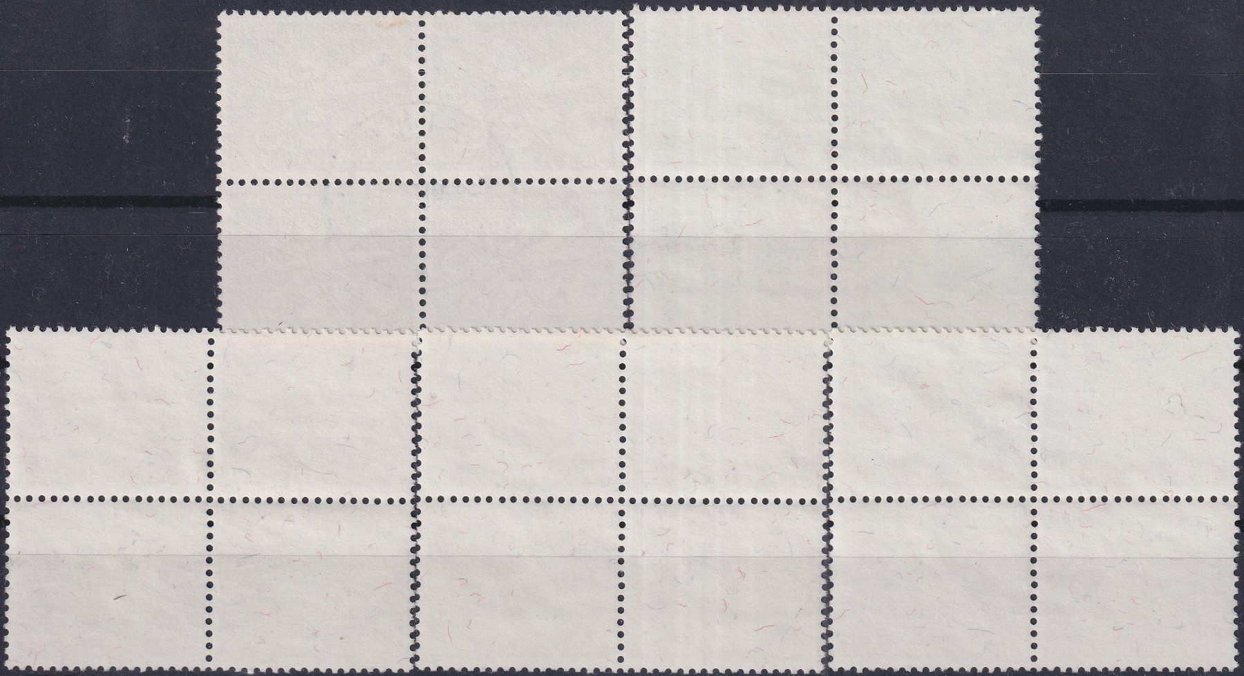 Tutti i francobolli: 1956, PP: B77-B80 mit Stempel MURI Bern 2.JUN.56, Kat: 120.- – Usato da Sursee venduto da Luzernerraute 1