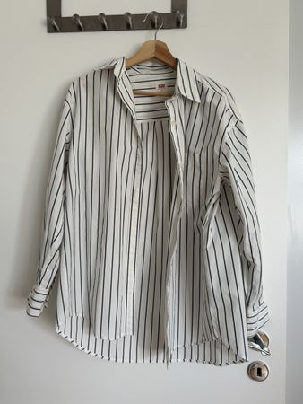 Chemise Levi's rayee blanche et bleue taille XS