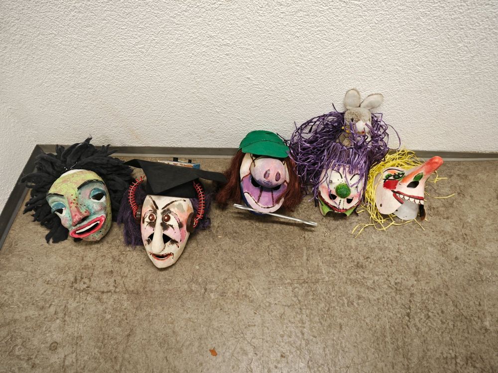 fasnachts-larven-masken-handgemacht-unikat-gebraucht-in-toffen-f-r