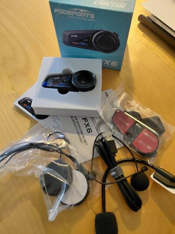 Kopfhörer: Fodsports FX6 Motorrad Bluetooth Headset – Gebraucht aus Basel von dilfa0 3