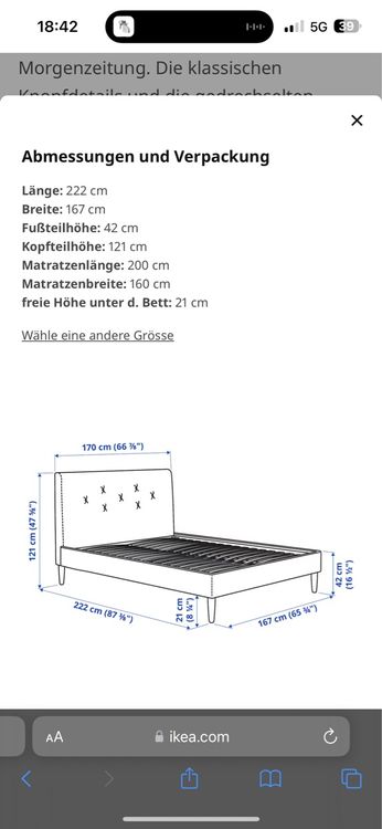 Ikea Bett 160x200 | Kaufen Auf Ricardo